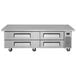 A stainless steel Turbo Air chef base with four drawers.