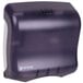 A black plastic San Jamar Ultrafold towel dispenser.