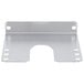 A white metal Hatco adjustable angle bracket with holes on the side.