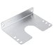 A set of silver metal Hatco adjustable angle brackets with holes on the side.