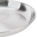 An American Metalcraft stainless steel seafood tray with a silver surface.