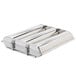 A Matfer Bourgeat stainless steel triple round bread mold with three compartments.
