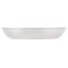 A stainless steel tray with a white background.