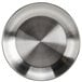 An American Metalcraft stainless steel circular tray with a circular pattern inside.