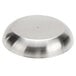 An American Metalcraft stainless steel seafood tray with a round hole in the center.