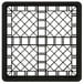 A black Vollrath Traex open rack with a square grid pattern.