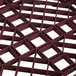 A Vollrath Traex full-size burgundy open rack grid.