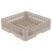 A beige plastic grid with holes.
