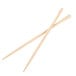 A pair of Kari-Out Company Mikami Bamboo Chopsticks with wooden handles.