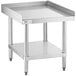 A Regency stainless steel equipment stand with undershelf.