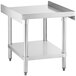 A Regency stainless steel equipment stand with undershelf.