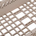 A beige plastic Traex dish rack with extenders.