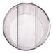 A Town stainless steel strainer/blanching basket with a metal mesh screen and a coated handle.