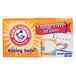 An Arm & Hammer Fridge-N-Freezer Baking Soda box on a kitchen counter.