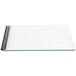 The front glass door for a Vollrath countertop food warmer with a black handle.