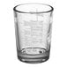 A clear Libbey measuring glass with measuring cup markings.