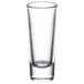 A clear Libbey tequila shooter glass.