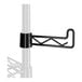 A black metal Regency swing hook.