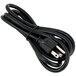 A black power cord for a Tor Rey 40 lb WiFi thermal label printing scale.