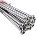 A red rubber-banded bunch of stainless steel screws for Vollrath X-Tall glass racks.