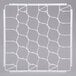 A white square Vollrath glass rack divider with a grid pattern.