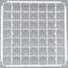 A white plastic grid with many square compartments.