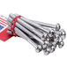 A stack of Vollrath screws tied together with a red band.