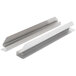 Two stainless steel Avantco bun pan rails.