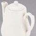 A Homer Laughlin ivory china beverage server with a lid.