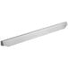 A stainless steel replacement drip tray with a long metal bar.