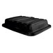 A black plastic Rubbermaid dome lid on a container.