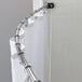 Crescent Suite CL60BS6 Crescent Clothesline 60 inch Curved Shower Bar with Bright Finish and Full 9 inch Arc