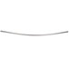 Crescent Suite B57BN6 Original Crescent 60 inch Curved Shower Bar with Brushed Finish and Reduced 6 inch Arc
