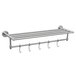 Crescent Suite TR-SSBN Towel Rack with Brushed Finish and Hooks