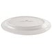 An ivory CAC oval china platter with a wide, round edge.