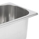 A Master-Bilt stainless steel European gelato pan.