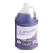 A jug of lavender liquid labeled "Advantage Chemicals Glamoroso Lavender Concentrated All-Purpose Cleaner"