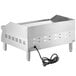 An Avantco stainless steel electric countertop griddle with a black cord.