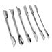Town 48675 Stainless Steel 6 Piece Garnishing Kit with metal tools in different shapes.