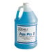 A blue plastic jug of Noble Pan Pro II Concentrated Detergent with a white label.