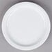 Tuxton CLA-090 Colorado 9 inch Bright White Narrow Rim China Plate - 24/Case