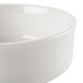 A Homer Laughlin bright white china nappie bowl with a white rim.