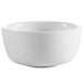 A CAC white Jung bowl with a white background.