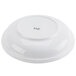 A white porcelain salad bowl with a rolled edge.