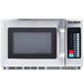Solwave 1200W Stackable Commercial Microwave with Large 1.2 cu. ft. Interior and Push Button Controls - 120V
