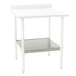 A white rectangular undershelf for an Eagle Group work table.