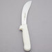 A Dexter-Russell beef skinning knife with a white handle.