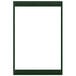 A green rectangular Menu Solutions menu board.