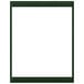 A green frame with a white background for a Menu Solutions K22-Kent menu board.