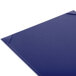 A close-up of a blue Menu Solutions Kearny menu board.
